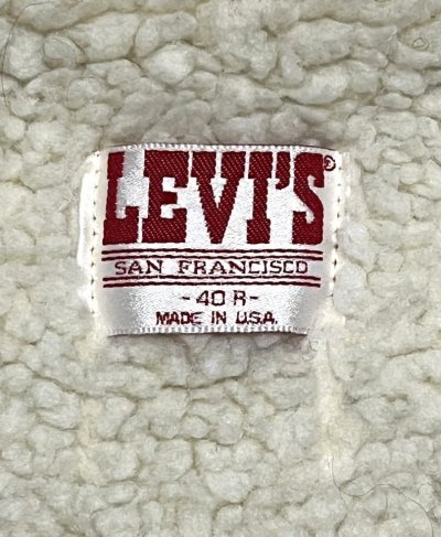 画像2: 80'S LEVIS 70608 裏地ボア付き デニムジャケット インディゴ USA製 (VINTAGE)