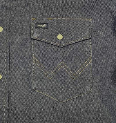画像3: 00'S WRANGLER "MS7011D" デニム ウエスタンシャツ インディゴ (DEADSTOCK)