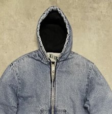 他の写真1: 90'S KEY 裏地キルティング デニム アクティブジャケット ライトインディゴ (VINTAGE)