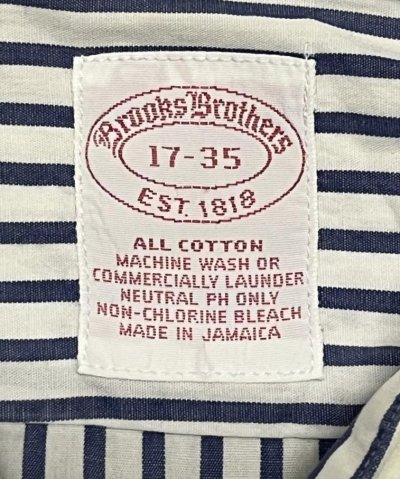 画像2: 90'S BROOKS BROTHERS ポプリン BDシャツ ストライプ ジャマイカ製 (VINTAGE)