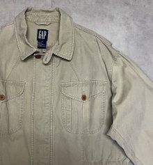 他の写真2: 90'S GAP 旧タグ "BRITISH ARMY P60 SAMPLING" チンスト付き ミリタリージャケット ベージュ (VINTAGE)