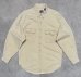 画像1: 90'S GAP 旧タグ ツイル BDシャツ ベージュ (VINTAGE) (1)