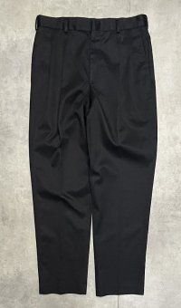 90'S LANDS' END ツープリーツ チノパンツ ブラック USA製 (MINT CONDITION)