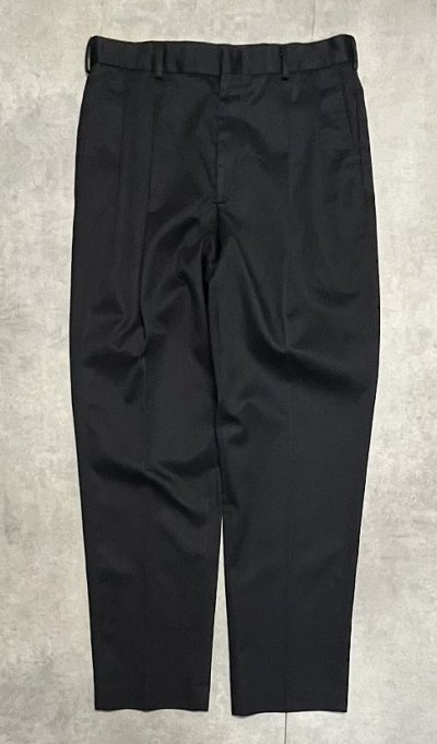 画像1: 90'S LANDS' END ツープリーツ チノパンツ ブラック USA製 (MINT CONDITION)