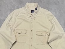 他の写真1: 90'S GAP 旧タグ ツイル BDシャツ ベージュ (VINTAGE)