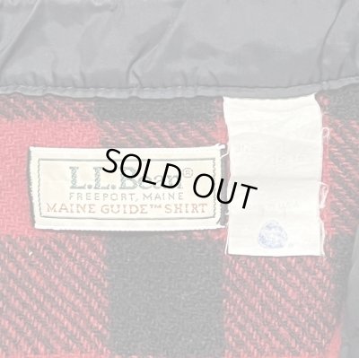 画像2: 80'S LL Bean "MAINE GUIDE SHIRT" ウールシャツ チェック柄 USA製 (VINTAGE)