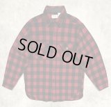 80'S LL Bean "MAINE GUIDE SHIRT" ウールシャツ チェック柄 USA製 (VINTAGE)