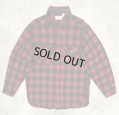 画像1: 80'S LL Bean "MAINE GUIDE SHIRT" ウールシャツ チェック柄 USA製 (VINTAGE)
