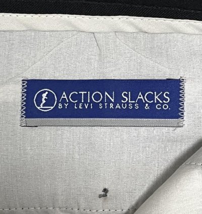 画像2: 00'S LEVIS "ACTION SLACKS" スラックス ブラック W36L30 (VINTAGE)