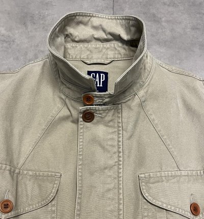 画像3: 90'S GAP 旧タグ "BRITISH ARMY P60 SAMPLING" チンスト付き ミリタリージャケット ベージュ (VINTAGE)