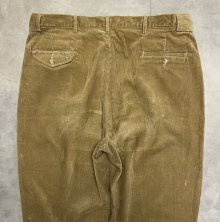 他の写真3: 90'S RALPH LAUREN ツープリーツ 太畝 コーデュロイパンツ タン USA製 (VINTAGE)