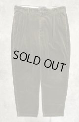 90'S RALPH LAUREN "ANDREW PANT" ツープリーツ 太畝 コーデュロイパンツ オリーブ (VINTAGE)