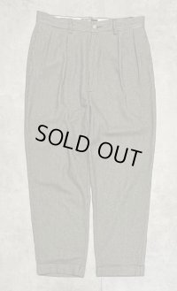 90'S RALPH LAUREN ツープリーツ スラックス ハウンドトゥース柄 W33L30 (VINTAGE)