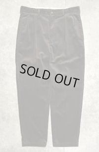 90'S RALPH LAUREN "ANDREW PANT" ツープリーツ 太畝 コーデュロイパンツ ブラウン (MINT CONDITION)