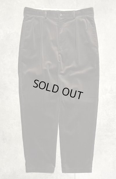 画像1: 90'S RALPH LAUREN "ANDREW PANT" ツープリーツ 太畝 コーデュロイパンツ ブラウン (MINT CONDITION)