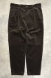 画像1: 90'S RALPH LAUREN "ANDREW PANT" ツープリーツ 太畝 コーデュロイパンツ ブラウン (MINT CONDITION) (1)