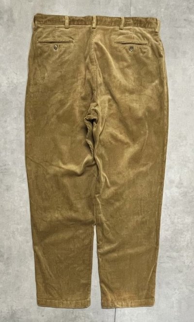 画像3: 90'S RALPH LAUREN "ANDREW PANT" ツープリーツ 太畝 コーデュロイパンツ タン (VINTAGE)