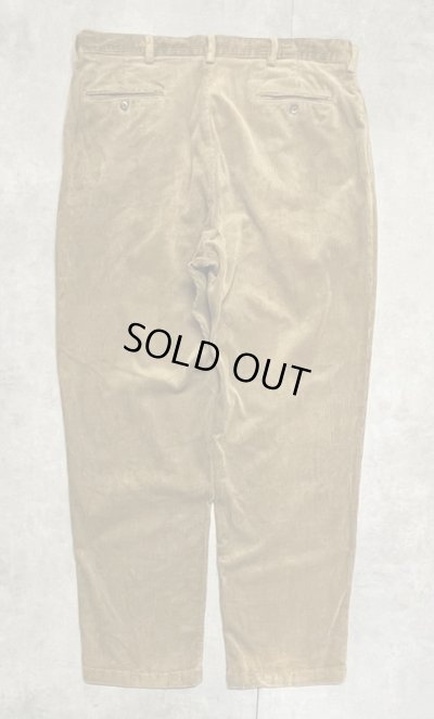 画像3: 90'S RALPH LAUREN "ANDREW PANT" ツープリーツ 太畝 コーデュロイパンツ タン (VINTAGE)