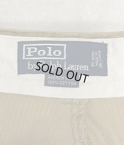 画像2: 90'S RALPH LAUREN "ANDREW PANT" ツープリーツ 太畝 コーデュロイパンツ タン (VINTAGE)