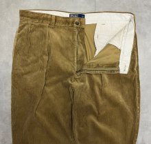 他の写真1: 90'S RALPH LAUREN "ANDREW PANT" ツープリーツ 太畝 コーデュロイパンツ タン (VINTAGE)