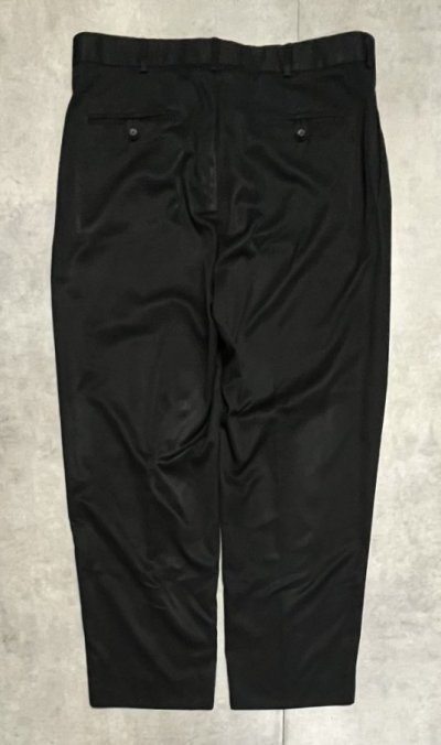 画像3: 90'S RALPH LAUREN ツープリーツ スラックス ブラック W36L30 (VINTAGE)
