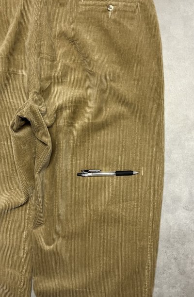 画像4: 90'S RALPH LAUREN ツープリーツ 太畝 コーデュロイパンツ タン USA製 (VINTAGE)