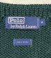 画像2: 90'S RALPH LAUREN ウール100% ローゲージ ボーダーニット ダークグリーン (VINTAGE) (2)