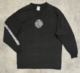90'S FASHION VICTIM 両面＋袖プリント 長袖 Tシャツ ブラック (VINTAGE)