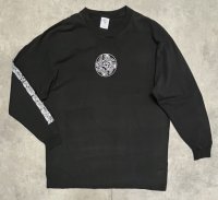 90'S FASHION VICTIM 両面＋袖プリント 長袖 Tシャツ ブラック (VINTAGE)