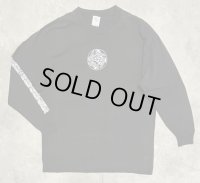 90'S FASHION VICTIM 両面＋袖プリント 長袖 Tシャツ ブラック (VINTAGE)