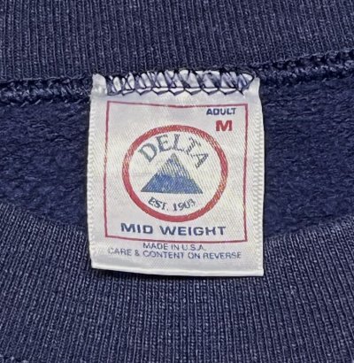 画像2: 90'S DELTA "PENN STATE FOOTBALL" スウェットシャツ ネイビー USA製 (VINTAGE)