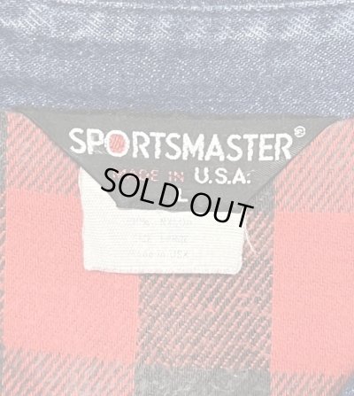 画像2: 80'S SPORTSMASTER 三角タグ 裏地チェック チンスト付き デニム ドリズラージャケット インディゴ USA製 (VINTAGE)