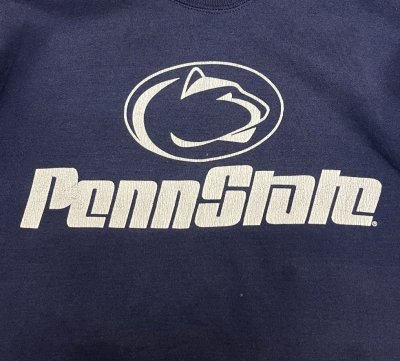 画像3: 90'S THE COTTON EXCHANGE "PENN STATE" スウェットシャツ ネイビー USA製 (VINTAGE)