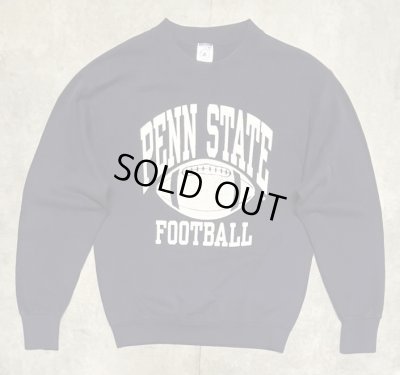 画像1: 90'S DELTA "PENN STATE FOOTBALL" スウェットシャツ ネイビー USA製 (VINTAGE)