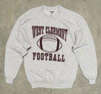 90'S JERZEES "WEST CLERMONT FOOTBALL" スウェットシャツ アッシュグレー (VINTAGE)