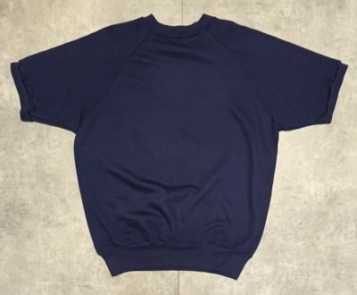 画像4: 90'S ACE SPORTSWEAR ラグランスリーブ 半袖 スウェットシャツ ネイビー USA製 (VINTAGE)