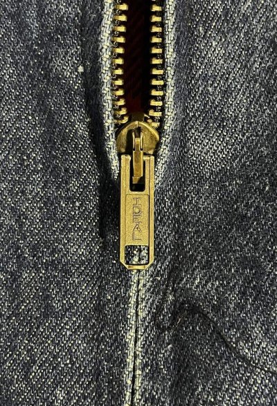 画像5: 80'S SPORTSMASTER 三角タグ 裏地チェック チンスト付き デニム ドリズラージャケット インディゴ USA製 (VINTAGE)