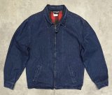 80'S SPORTSMASTER 三角タグ 裏地チェック チンスト付き デニム ドリズラージャケット インディゴ USA製 (VINTAGE)