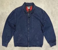80'S SPORTSMASTER 三角タグ 裏地チェック チンスト付き デニム ドリズラージャケット インディゴ USA製 (VINTAGE)