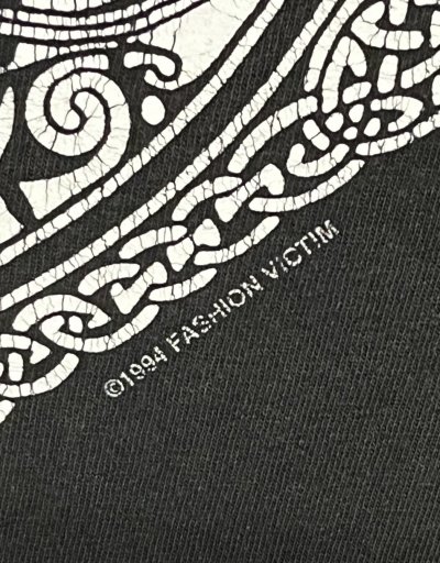 画像7: 90'S FASHION VICTIM 両面＋袖プリント 長袖 Tシャツ ブラック (VINTAGE)