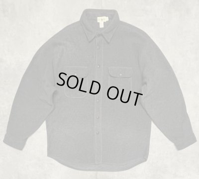画像1: 90'S J.CREW 旧タグ フリースシャツ ダークグレー (VINTAGE)