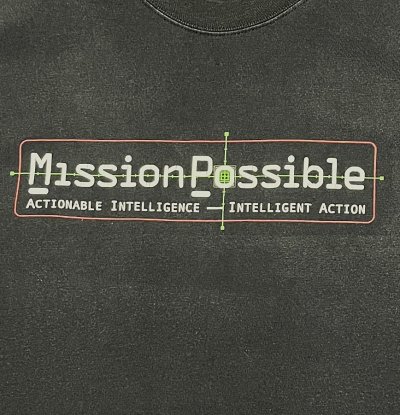 画像3: 90'S LEXIS NEXIS "MISSION POSSIBLE" 袖プリント 長袖 Tシャツ ブラック (VINTAGE)