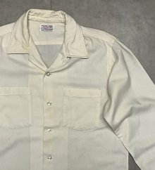 他の写真2: 60'S HATHAWAY "VIYELLA" ウール/コットン オープンカラーシャツ 生成り イギリス製 (VINTAGE)
