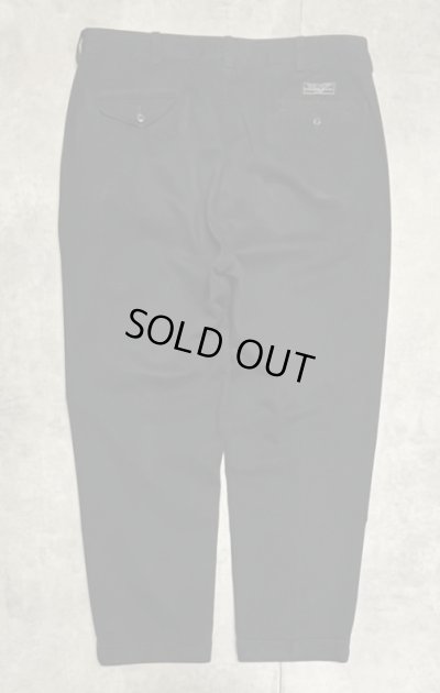 画像3: 90'S RALPH LAUREN "HAMMOND PANT" ツープリーツ チノパンツ ブラック W36L30 (VINTAGE)