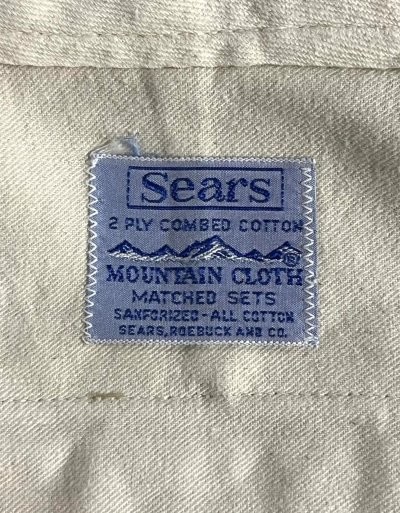 画像2: 60'S SEARS "MOUNTAIN CLOTH" トップスナップボタン チノパンツ GRIPPER ZIPPERジップ USA製 (VINTAGE)