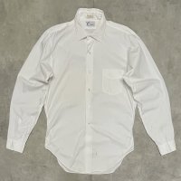 60'S AMBASSADOR BY MANHATTAN ポプリンシャツ ホワイト (VINTAGE)