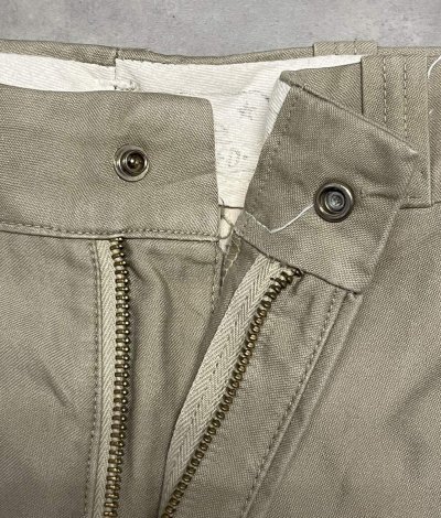 画像4: 60'S SEARS "MOUNTAIN CLOTH" トップスナップボタン チノパンツ GRIPPER ZIPPERジップ USA製 (VINTAGE)