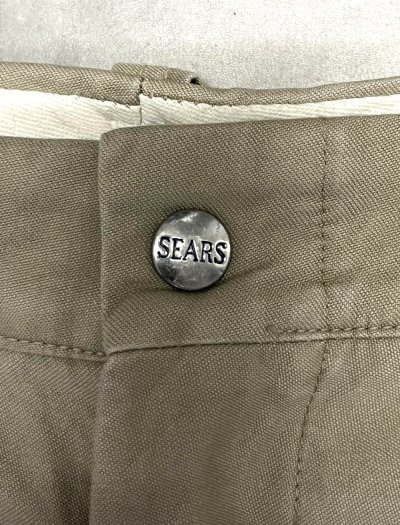 画像3: 60'S SEARS "MOUNTAIN CLOTH" トップスナップボタン チノパンツ GRIPPER ZIPPERジップ USA製 (VINTAGE)