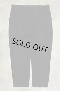 90'S RALPH LAUREN "HAMMOND PANT" ツープリーツ チノパンツ ブラック W36L30 (VINTAGE)