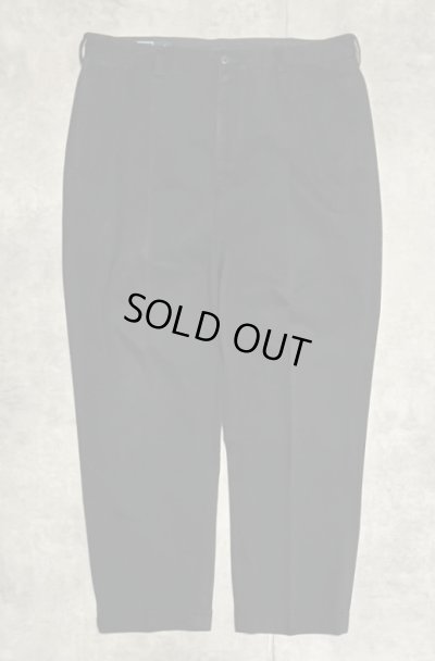 画像1: 90'S RALPH LAUREN "HAMMOND PANT" ツープリーツ チノパンツ ブラック W36L30 (VINTAGE)